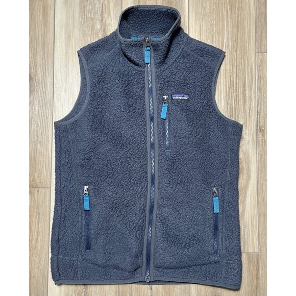 Patagonia Jackets & Blazers - Patagonia Retro Pile Fleece Zip Up Gray Vest - Women Size Medium